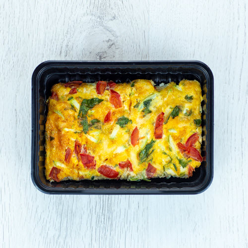 П/П Омлет с кабачками, помидорами под сыром 200г 332ккал